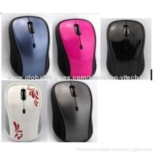 Wireless New Style 2.4GHz RF Mini Receiver Office Business Mouse, Sized 95*60*36mm